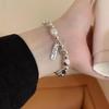 Exquisite Irregular Pearl Bracelet: Light Luxury Elastic Rope Design for Women