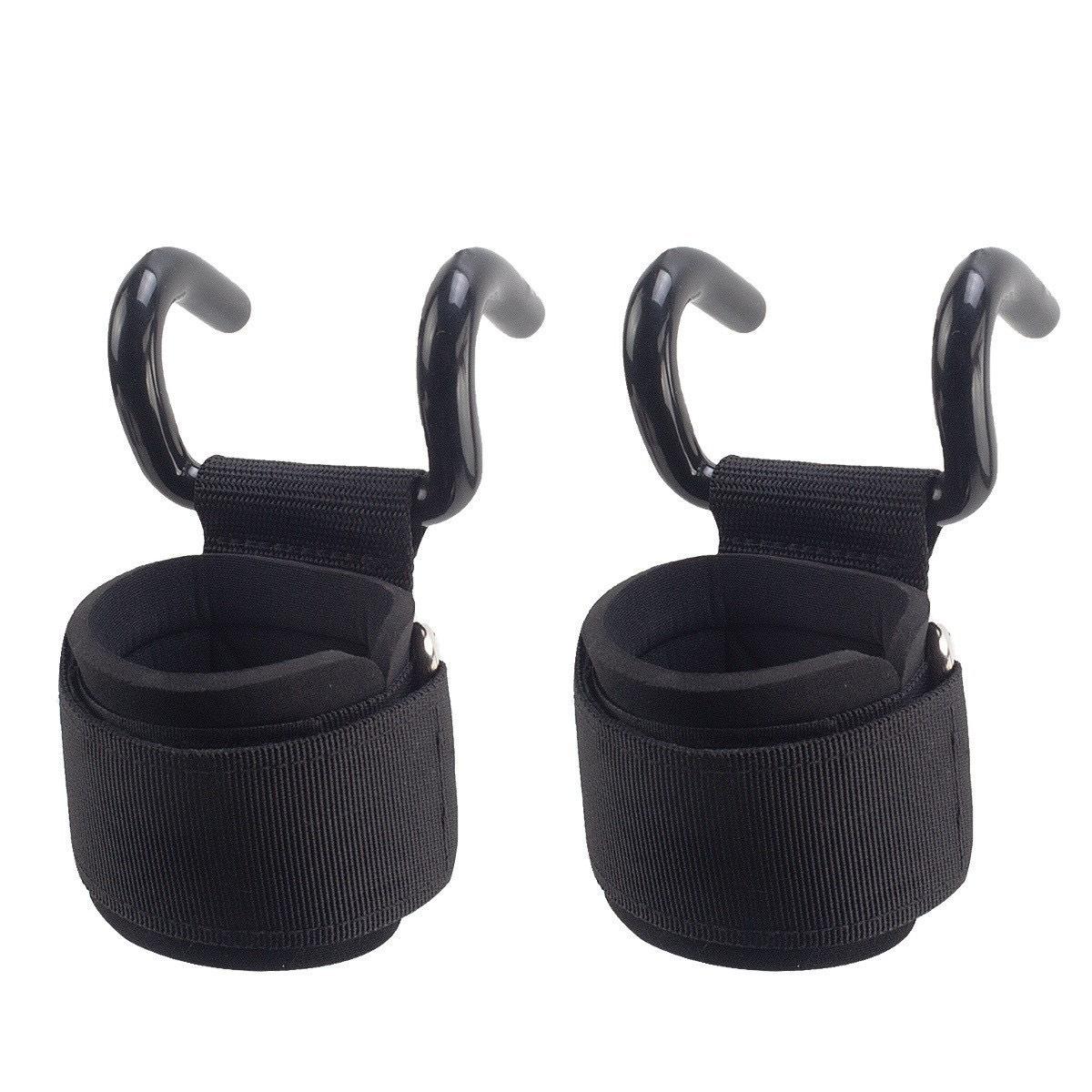 High Quality Pull-Up Assist Hook Fitness Wrist Guard Hook Gloves Aid Device for Men Hanging Bar Anti-Slip Hand Training Wrist S чёрный
