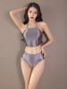 Sexy Women High Waist G-String Elastic Underwear Oil Glossy Shiny Sexy Brief Smooth Satin T-Back Push Up Hip Thong Candy Color