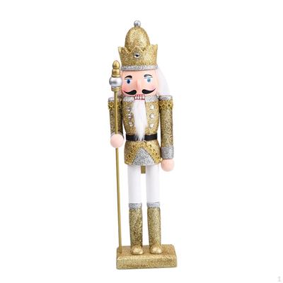 Christmas Nutcracker Figures Soldier Figure Decor, 30cm Party Favors Wooden