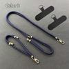 2Pcs/Set Short + Long Phone Strap Nylon Anti-lost Wrist Strap Phone Lanyard  Case Crossbody Shoulder