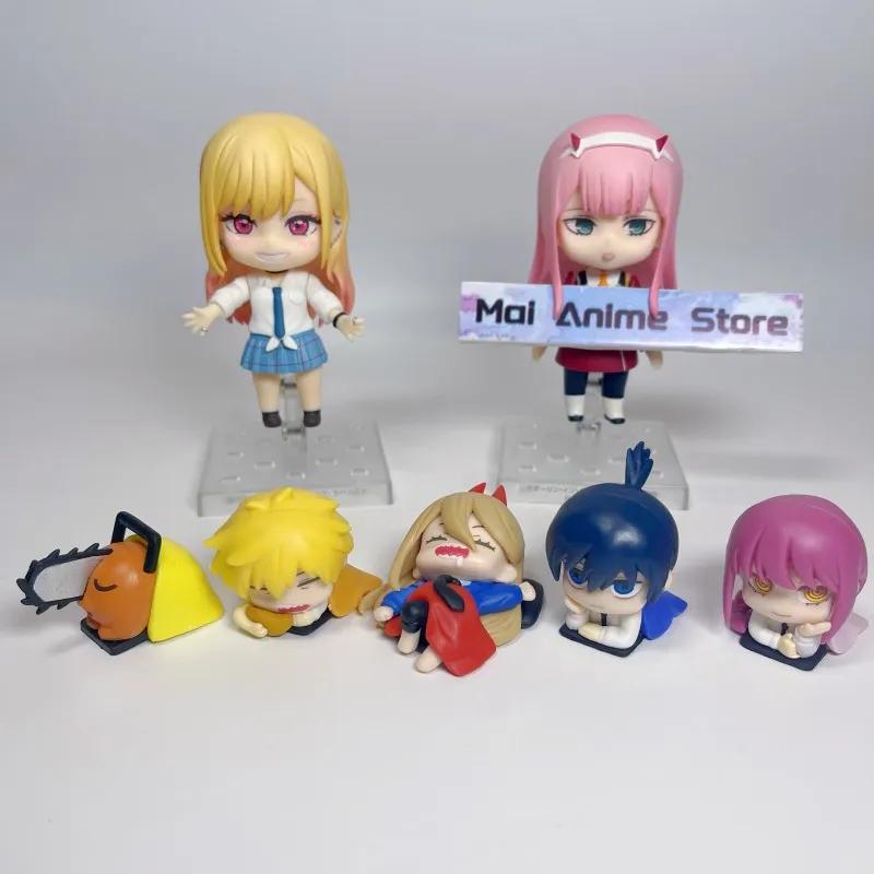 Chainsaw Man Cute Power Figure Sleeping Anime Denji Aki Kawaii Action Figurine Pochita Staue Desk Decor Accessories Toy Gift