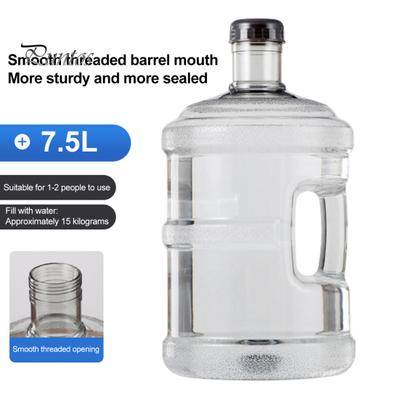 Large Capacity Water Storage Jug with Handle And Cap, Reusable Dispensers, Replacement Bucket Food Grade Plastic Transparent Bottle for Home Office