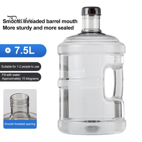 Caraffa per Acqua di Grande Capacità con Manico e Tappo, Erogatori Riutilizzabili, Secchio di Ricambio in Plastica per Alimenti, Bottiglia Trasparente per Casa Ufficio