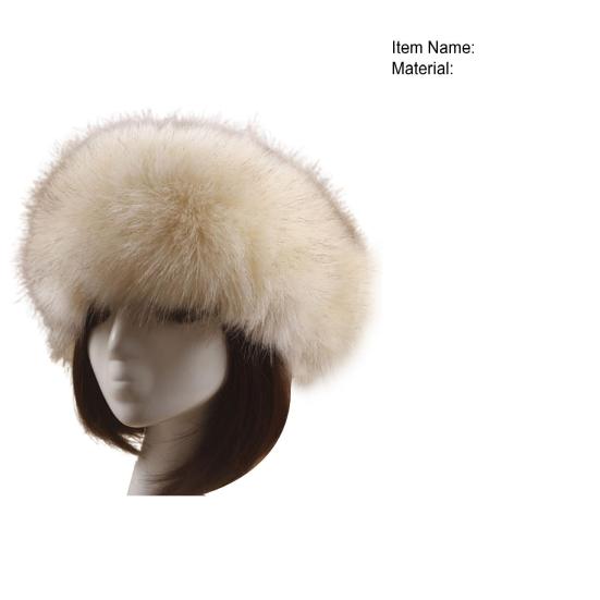 Women Autumn Winter Faux Fur Thickened Hat Outdoor Cold-proof Warm Plush Beanie