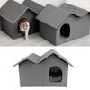 Cat House Large Space Water Resistant Closed Design Comfortable Portable Foldable Cat   for Indoor Pets