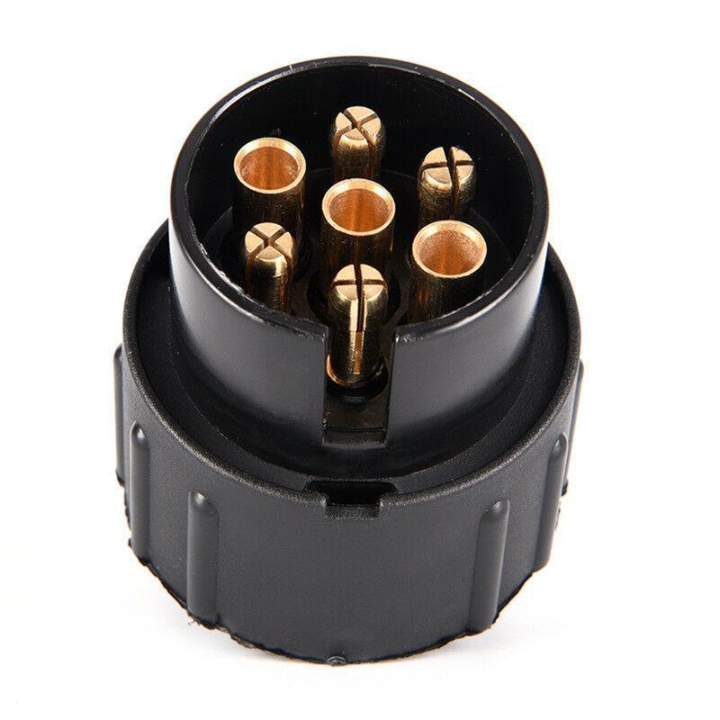 Durable 12V 13 To 7 Pin Plug Adapter Trailer Connector Towing Waterproof Plugs Socket Adapter Protect Connections