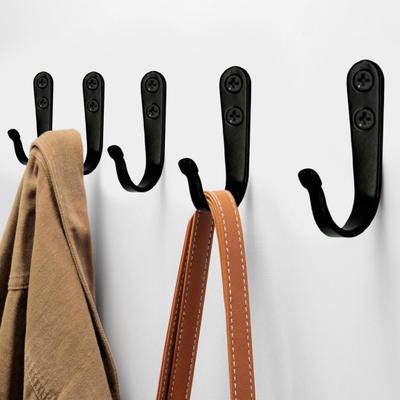 10/15/20 Peças Ganchos de Parede de Metal com Parafusos Resistentes Multifuncionais Casa Escritório Banheiro