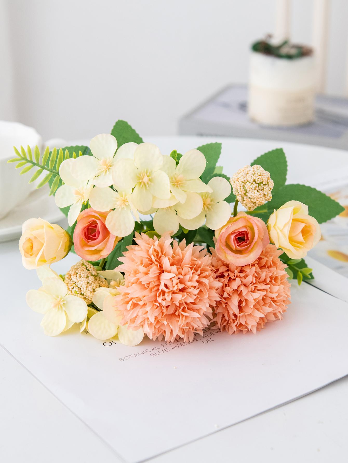 Шелковые Искусственные Цветы Луковичные Хризантемы Розы Фестиваль Свадьба Свадебные Букеты Дом Комната Уличный Сад Сделай Сам Подарки Декор 1pc