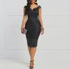 Trendy One-Shoulder Lace Dress: European & American Style