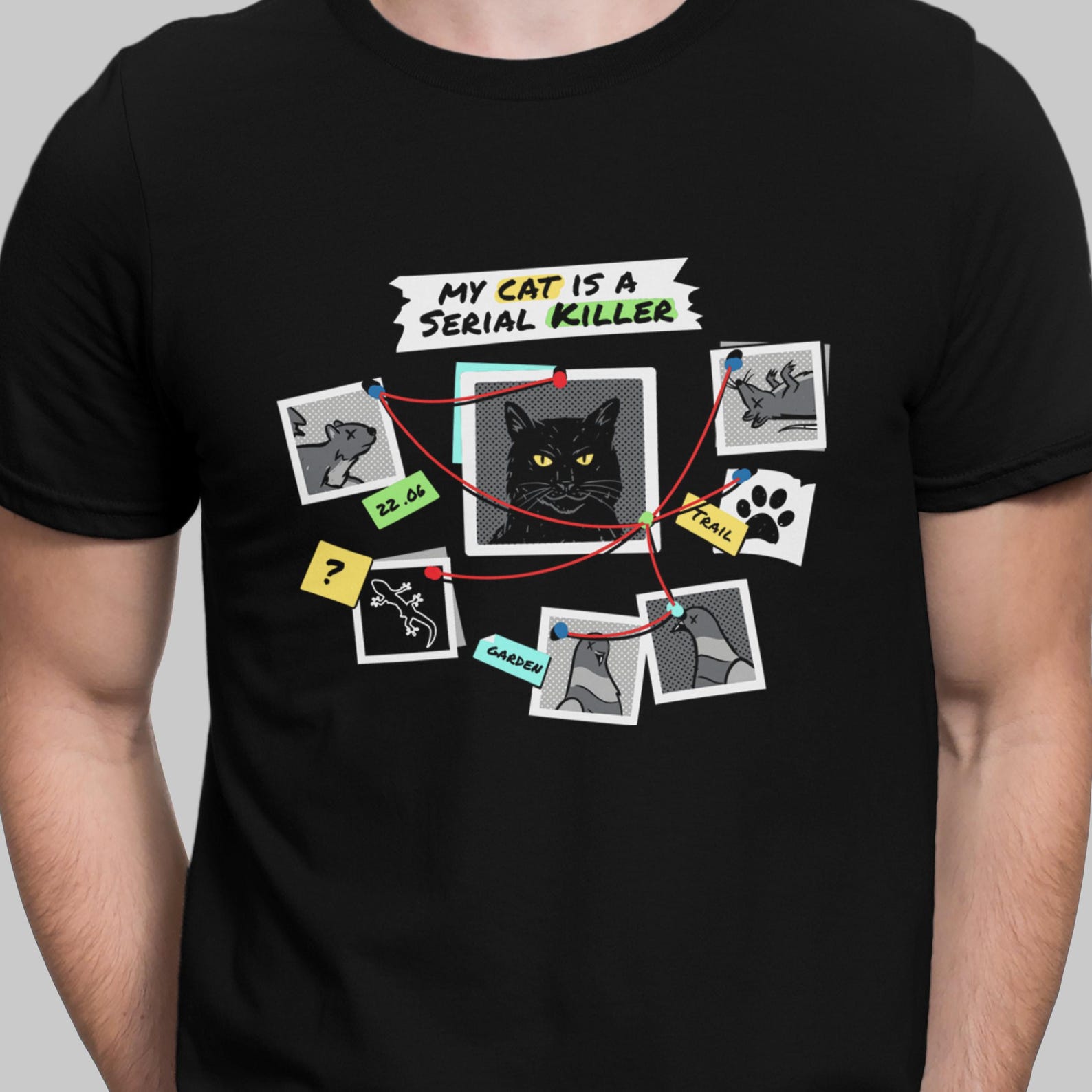 Funny Cat T shirt True Crime Serial Killer T-shirt Funny Cat Owner Shirt 3XL