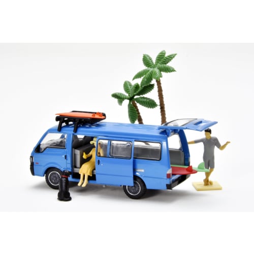 TOMYTEC DioColle 64 #CarSnap 19b Surfing 2 (Includes Mazda Bongo Brawny) ABS Resin and PVC Figure and Accessories (Painted, Partially Assembled) + Die