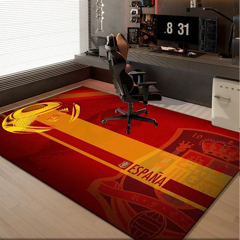 1PC Rug Spain Flag Map Art Carpet, Chair Rug,Area Rug for Office Bedroom Living Rooms Bedroom, Doormat Decor Christmas Fan Gifts