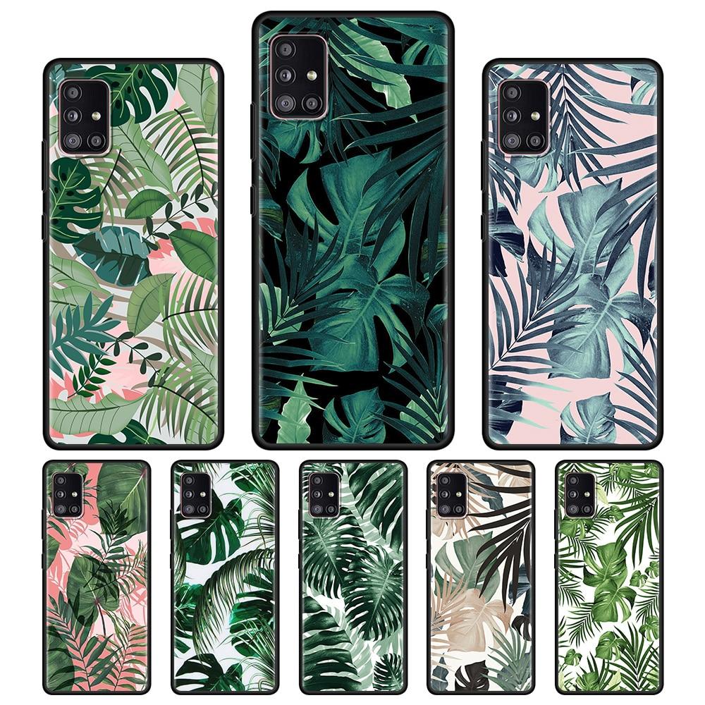 

Лучший чехол для телефона Samsung Galaxy A51 A12 A21s A71 A52 A31 A02s A11 A41 A01 A51 A02 F42 A72 A32 A22 4G/5G, чехол с зеленым листом