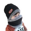 Kinder Wollmützen- und Schal-Set mit Fleecefutter – Herbst/Winter Ohrenschutz für Jungen und Mädchen