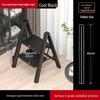 Lightweight Multifunctional Festive Red Three-Step Folding Ladder with High-Grade Anti-Slip Steps for Home Storage.