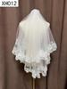 Double Layer Bridal Veil with Sequin Lace Trim