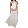 High sense Greek Muse neck rhinestone waist seal large halter chiffon pendant long dress banquet red carpet evening dress