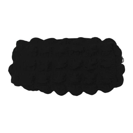 Myk Puff Blyantveske Stor Kapasitet Plissert Pennorganisator Glatt Glidelås Sminkepose for Skole Reise Multifunksjonell Oppbevaringspose