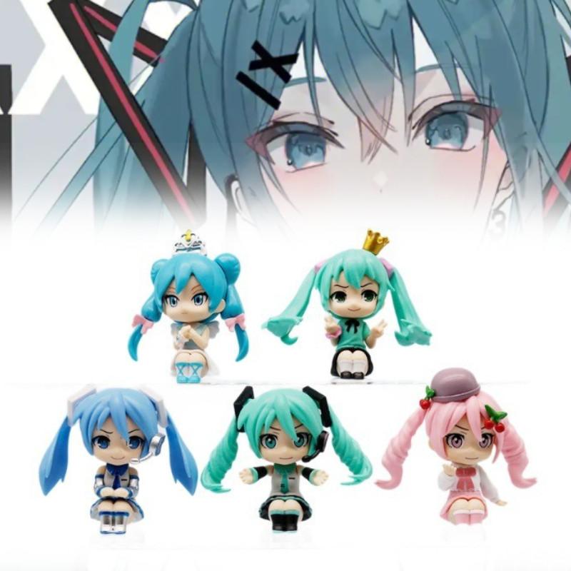 Miku Hatsune Action Figure Anime Doll Collectible Toy Model Kawaii Gift Display