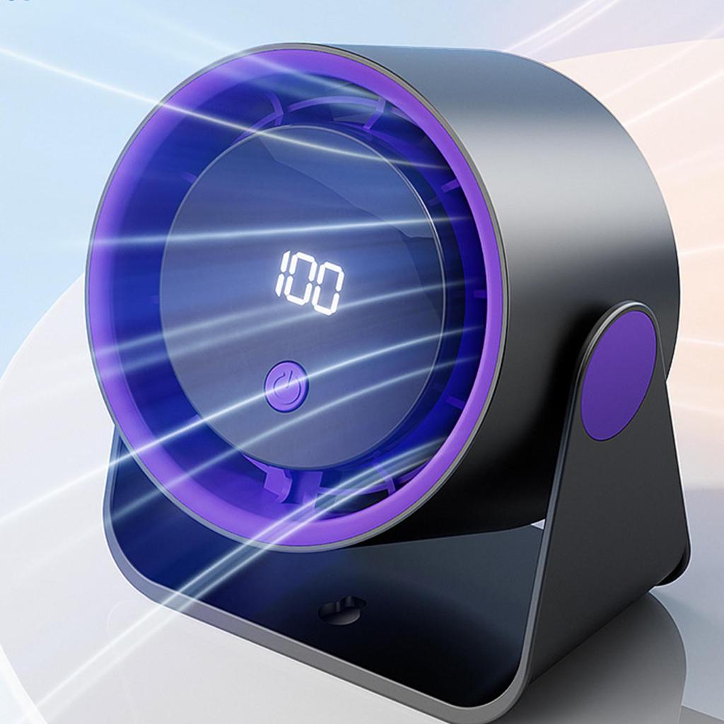 Air Circulator FansPortable Desk Fan Quiet Table Long Lasting Led Display Circulator Cooler Air Blower for Outdoor Travel Dorm