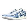 Jordan Air Jordan 1 Slip Resistant Abrasion Resistant Low top Vintage Basketball Shoes Unisex Blue Purple FQ7687-300(Team528-)