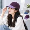Color Matching Flat-brim Cap Corduroy Autumn Winter Hat Retro Sun Cap  Men Women