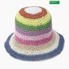 Benetton Benetton Gestreifte Rattan-Strickmütze Bccpa8531