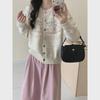 Retro Colorful Button Sweater Cardigan for Women - 2025 New Autumn/Winter, Thick Loose Korean Style Short Knit Jacket