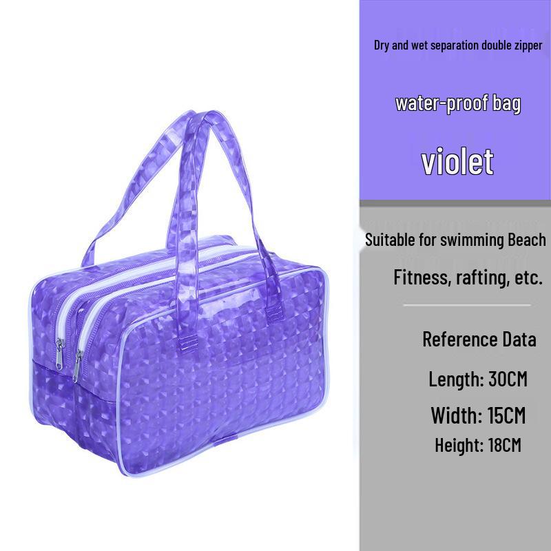 Waterproof Cross-Border Swim Bag - Wet/Dry Separation, Unisex Storage for Swimsuits, Fitness Gear, Beach, and Toiletries.