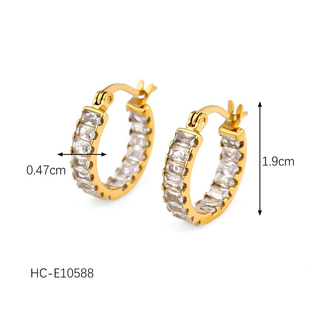 Butterfly Zircon Star Stud Earrings, Ins Style Light Luxury Stainless Steel Five-Petal Flower Pearl Ear Jewelryarrings