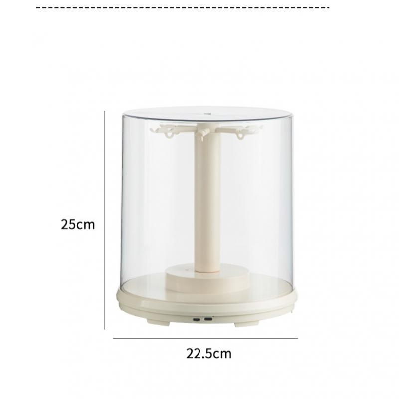 Labubu Vitrine Transparent Drehbarer Aufbewahrungsständer Für Plüschpuppen Blind Box Sammlung Klarer Acryl-Organizer