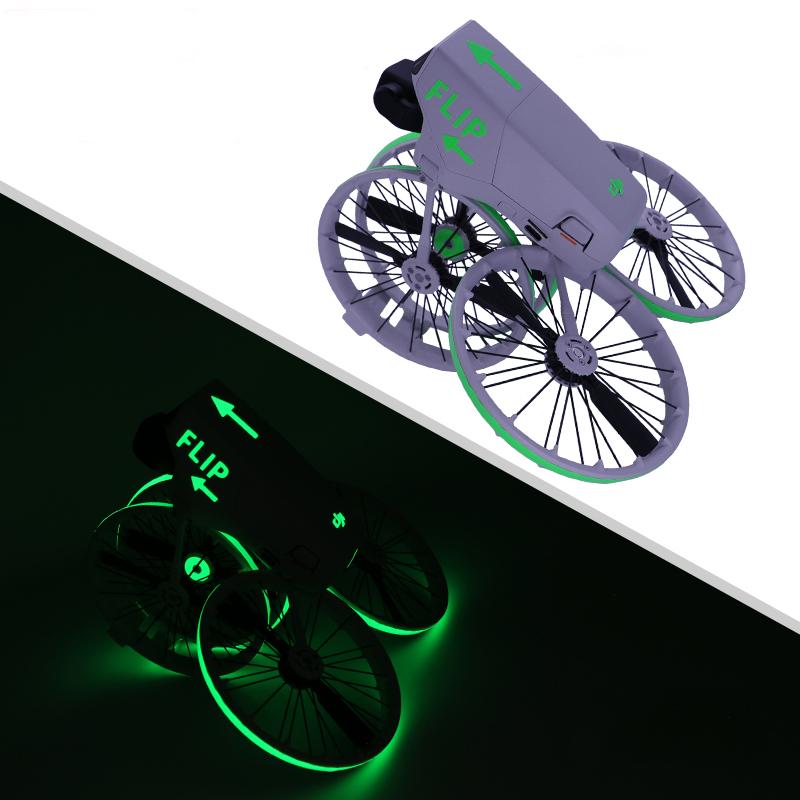 For DJI Flip Drone Luminous Stickers Decoration Decals Skin Anti-Scratch Protective Film Night Safety Cool Flight Accessories