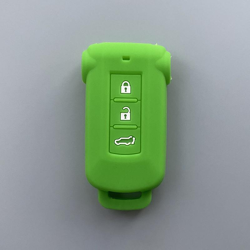 Silicone Car Key Cover Case for Mitsubishi Delica D5 Outlander 2014 Pajero Remote Key Car Accessories Bag