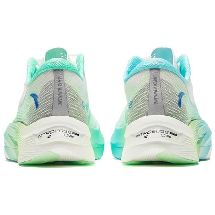 Anta C202 5 GT Fabric Cushioning, Wear Resistant Low top Marathon Running Shoes Men's White Green 112355561-9
