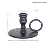 Nordic Black Iron Candle Tray – Small Candlestick Ornaments for Home, Model Room, or Living Room Decor