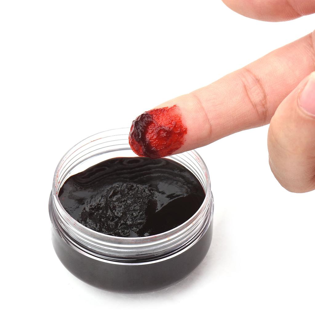 Trucco di Halloween Gel di Sangue Coagulato Sangue Finto Vampiri Zombie Sangue da Palcoscenico Effetti Speciali Cicatrice Ferita Sangue Finto Crosta