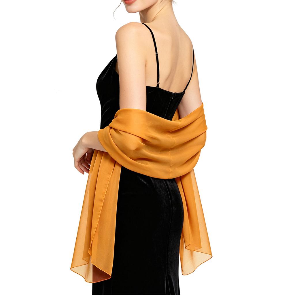 Damen-Abendschal Leichter durchsichtiger Wickelschal für formelle Party Hochzeit Abschlussball Accessoire Elegantes Design Weicher Stoff
