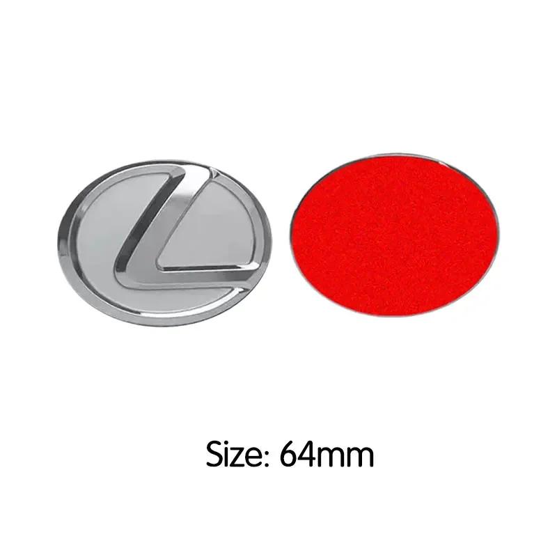 Autocolante cu logo metalic pentru volan, proces de înaltă calitate placat electric, 64mm 77mm, pentru Lexus ES240 ES250 IS250 LX460 RX270 RX300 RX350