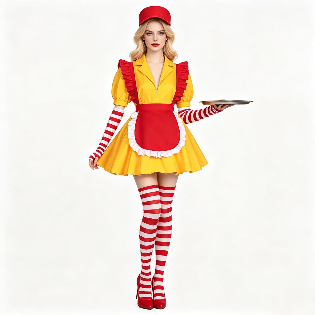 2 Broke Girls Halloween Cosplay Kleid Mit Fantasy-Thema Für Themenveranstaltungen