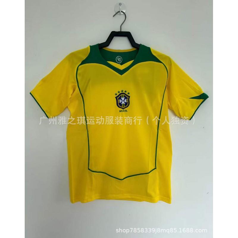 Brazil Retro Football Jerseys Short Sleeve Men Women Sports Training