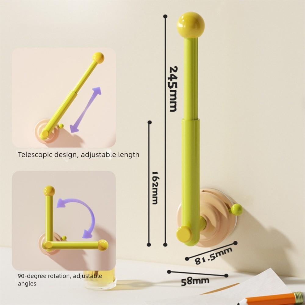 New L-Shape Hairband Storage Hook Punch Free Wall Mounted Cloth Hanger Scalable Dopamine Kitchen Storage Rack