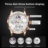 Casual Men Watch Luxury Leather Waterproof Sport Quartz Wristwatch Chronograph Military Watch for Men Relogio Masculino
