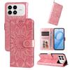 For Xiaomi Redmi K90 5G/Poco F8 Pro Case Sunflower Imprint Leather Wallet Phone Cover
