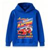 Kids Boys Girls Pullover Hoodie, Vintage American Racing Car Club 90s Road Speed Print Casual Soft Hooded Sweatshirt for Daily Outdoor Sport Wear
