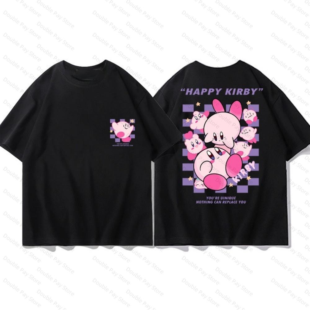 

Cute Kirby Rabbit Ear Print Tshirt for Women Y2K Aesthetic Plus size Short Sleeve Tee Casual Streetwear Tops Set Sportswear Set 4XL
