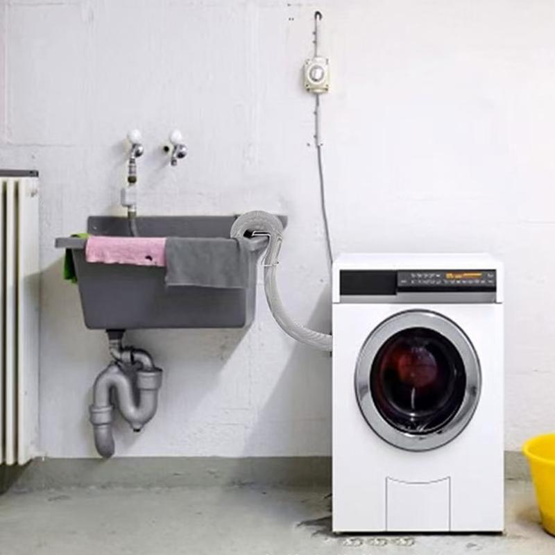 Universally Stainless Steel Drain Hose Guide Drain Pipe Bracket for Laundry Machines Secures Pipe Position Without Tool