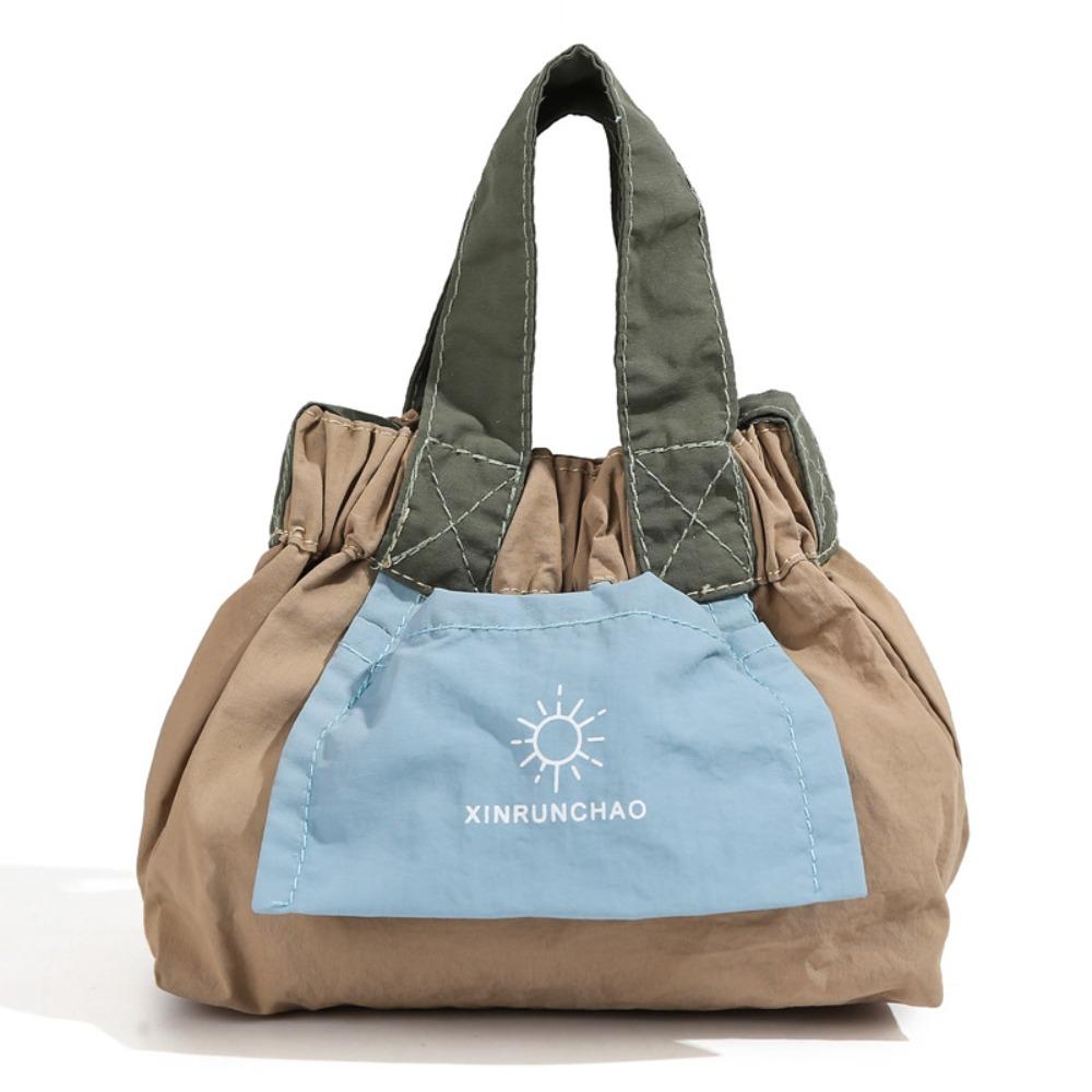 

Korean Style Nylon Shoulder Bag Lightweight Dumpling Bag Sweet Canvas Messenger Bag Travel хаки