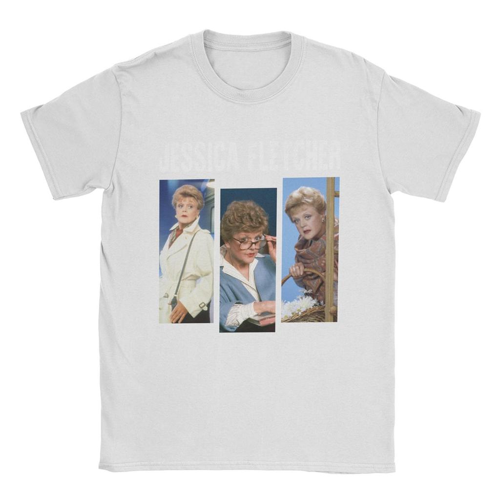 Three Faces Murder She Wrote Fletcher T Shirt for Men 100% Cotton Funny T-Shirt Crewneck Tees Short Sleeve Clothes Birthday Gift