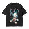 Hudba Rock Korn Kapela Trička Hip Hop Praná Bavlna Harajuku Tričko Cool pro Muže Ženy Topy Streetwear Letní Trička